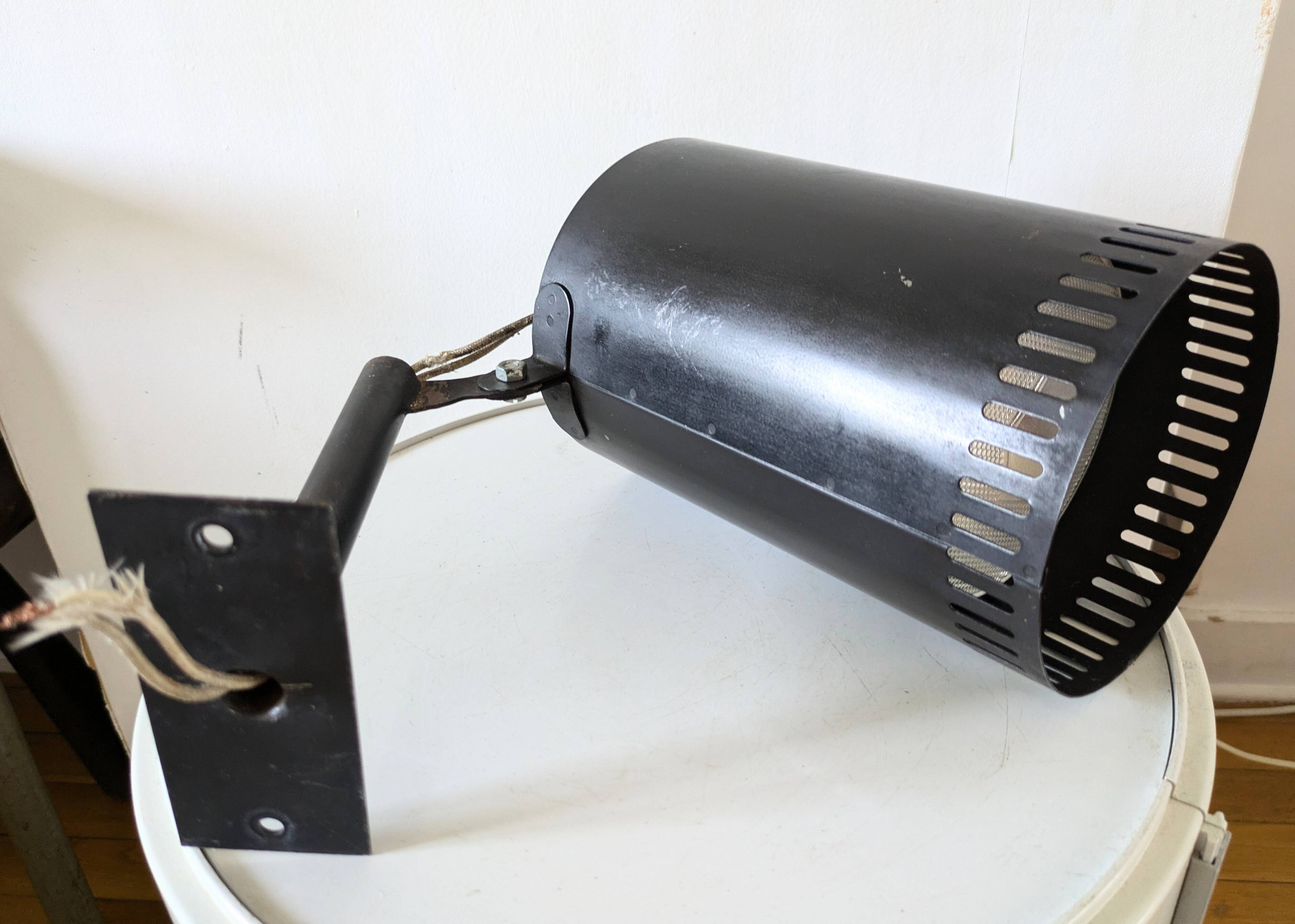 Large 60s design tube wall light