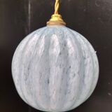 Clichy blue glass pendant light