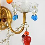 Wall lamp Murano n2 glass grapevines.