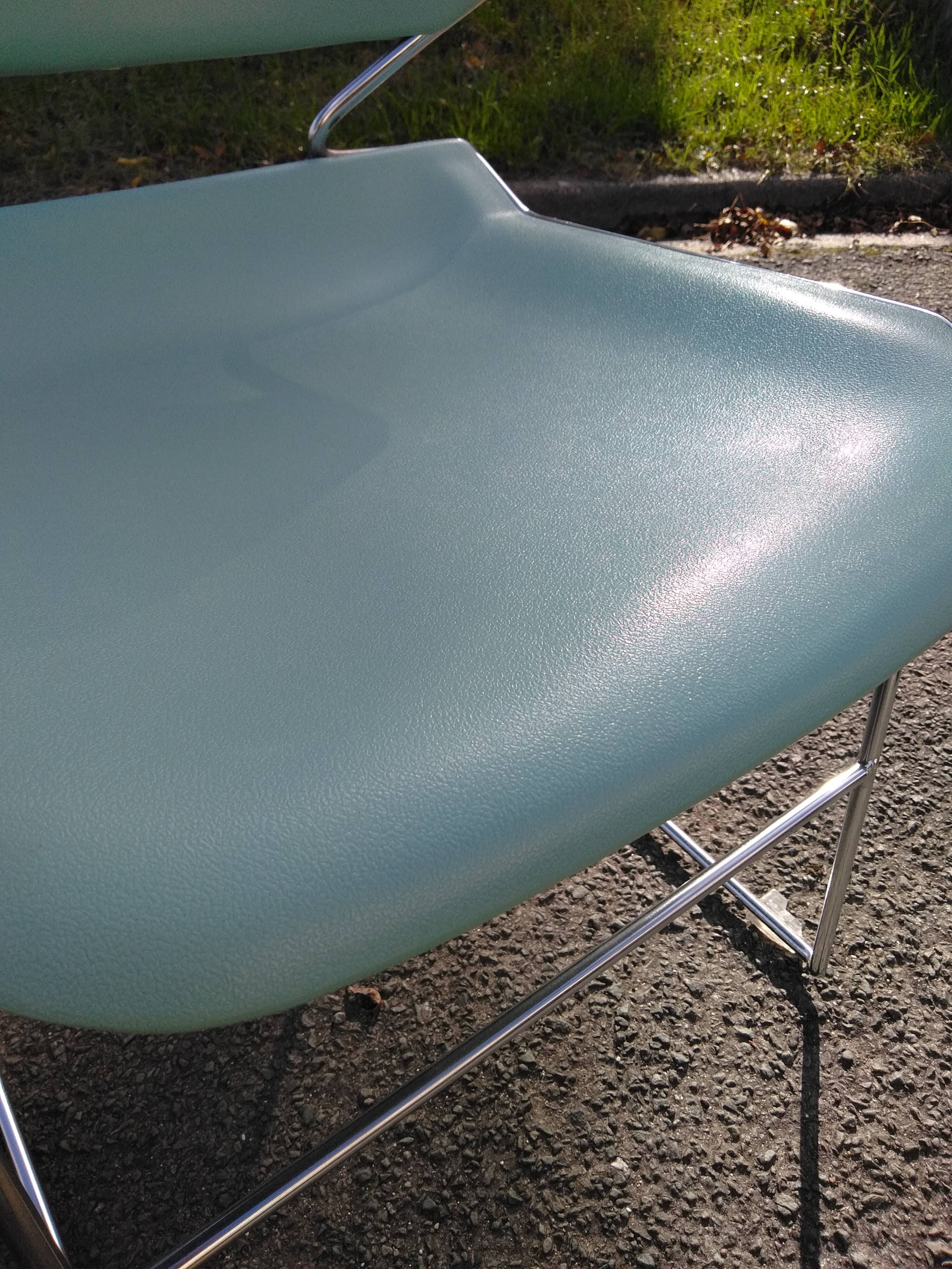 Chairs Eurosit sled design Matrix Krueger 1980