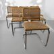 Ensemble de 6 chaises Cesca de Marcel Breuer pour Gavina, années 1960