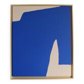 Abstract blue 1. 65x54 cm