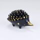 Stackable brass hedgehog ashtrays by Walter Bosse, Herta Baller, Austria, 1950s.