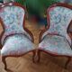 Pair of bergère armchairs
