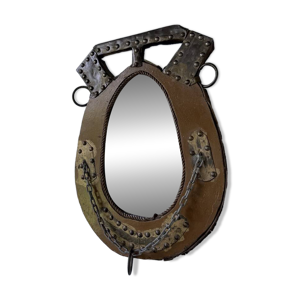 miroir artisanal brutaliste