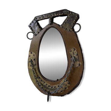 Brutalist handcrafted mirror "horse"