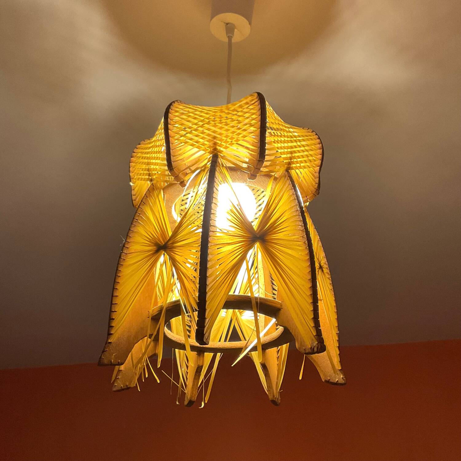 Vintage lampshade pendant