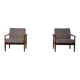 Pair of Scandinavian armchairs by Carl Straub - Vintage 1950s 1960s