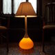 Orange 1960-70 vintage opaline drop lamp