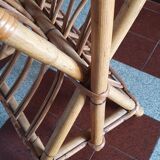 Vintage rattan magazine holder 60/70