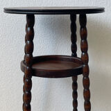 Vintage turned wooden gueridon from the 60s.