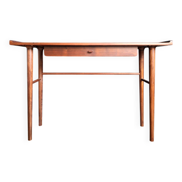 AMPM bureau noyer massif Magosia, console, guéridon