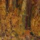 Oil painting, undergrowth landscape