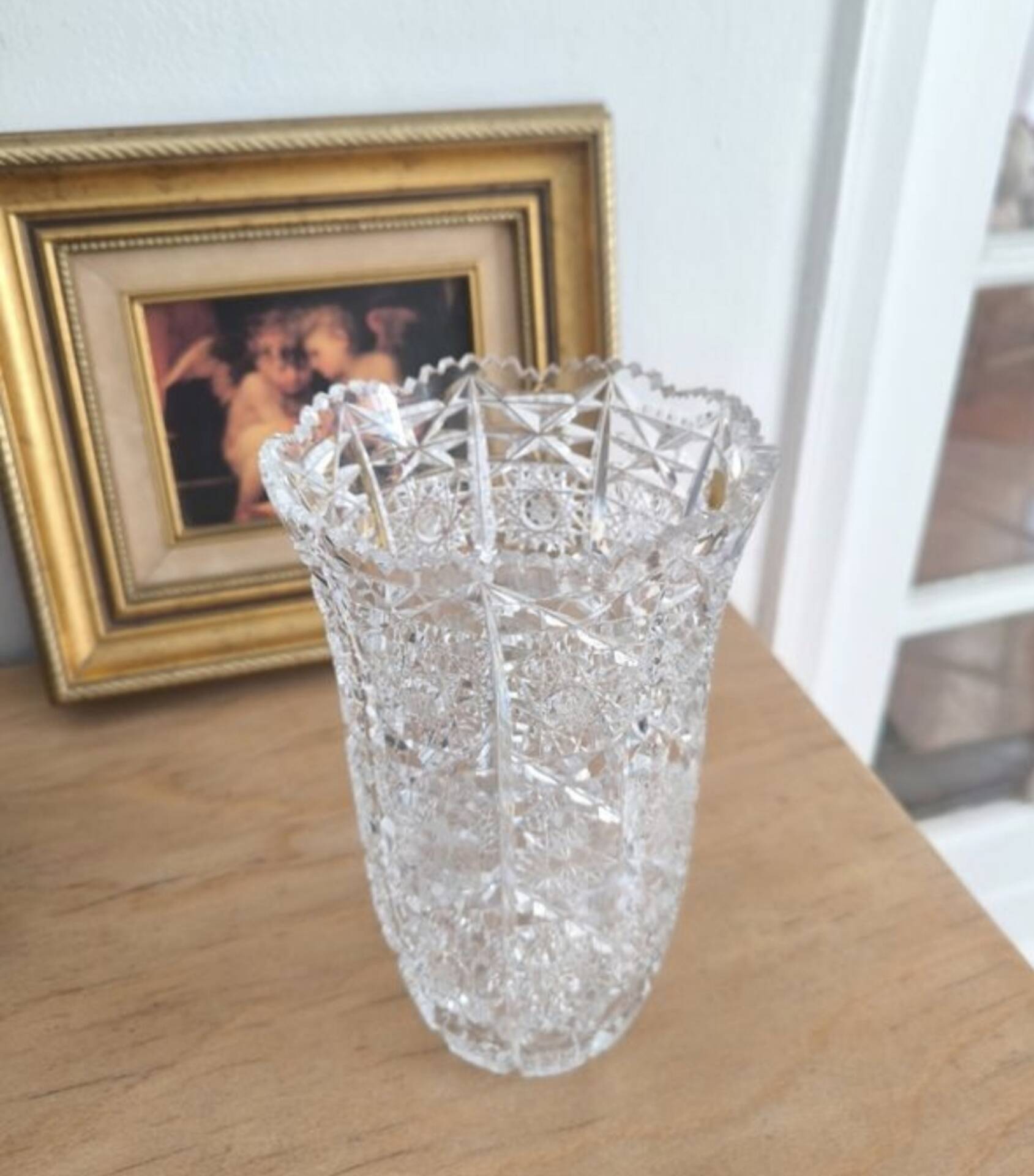 Vintage cut crystal vase – Schott Zwiesel