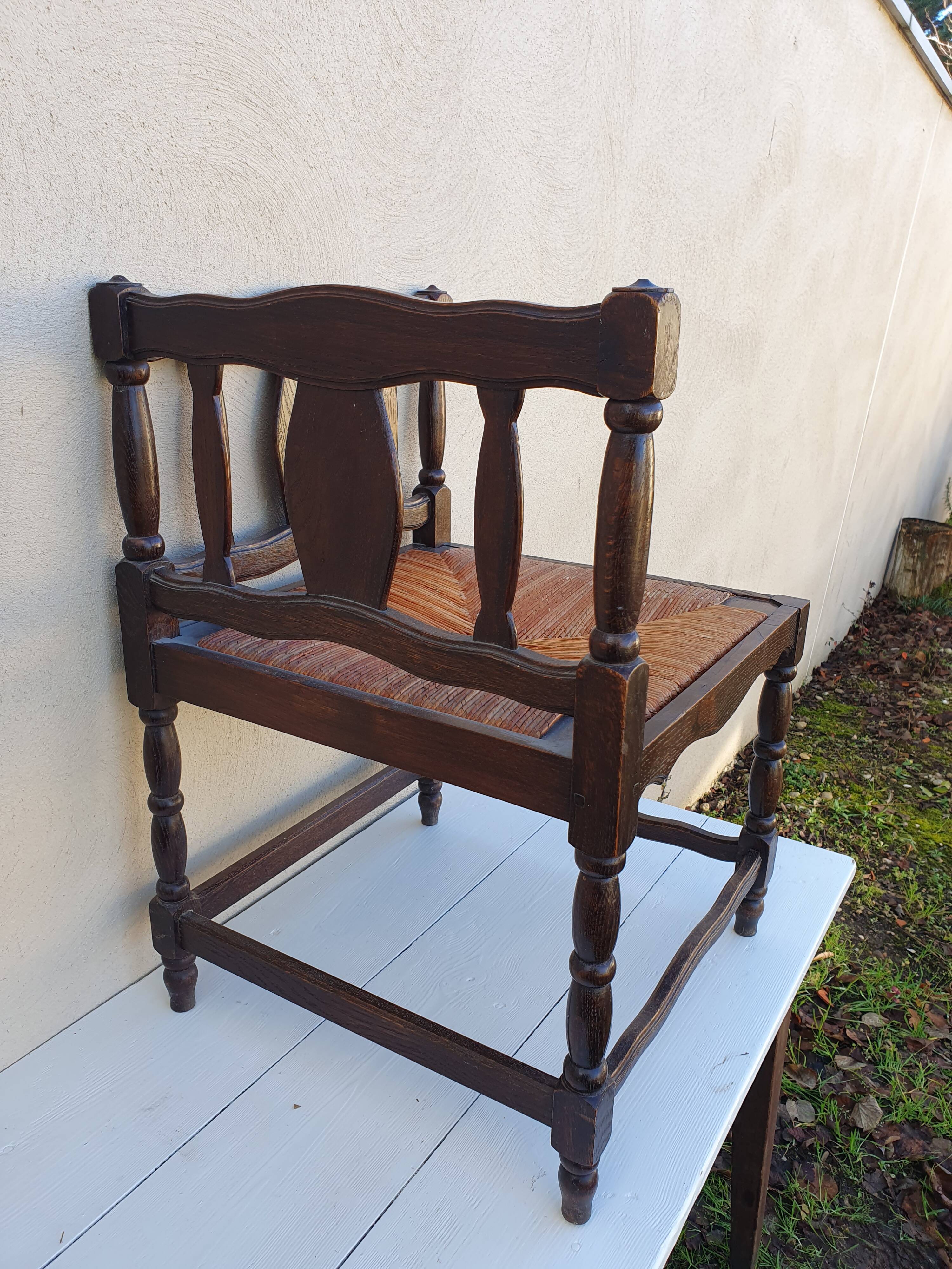 Vintage fireside armchair
