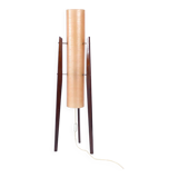 Lampe fusée sur pied de l'ère spatiale en fibre de verre rose, Tchécoslovaquie des années 1960