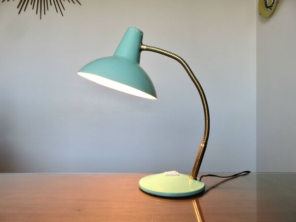 Lampe cocotte couleur vert d'eau années 60