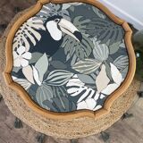 Classic style coffee table restyled black and jungle