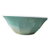 Almond green earthenware salad bowl by Salins