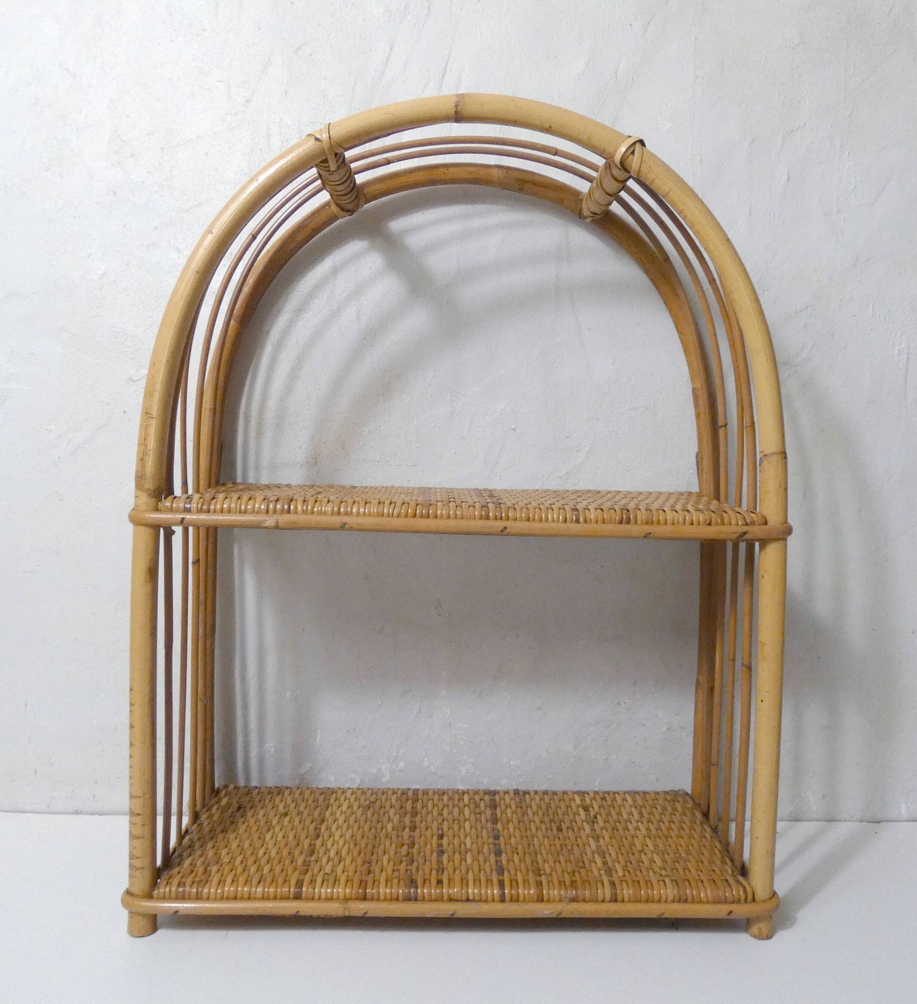 rattan shelf