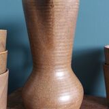 Cider or orangeade service Digoin, jug and stoneware glasses.