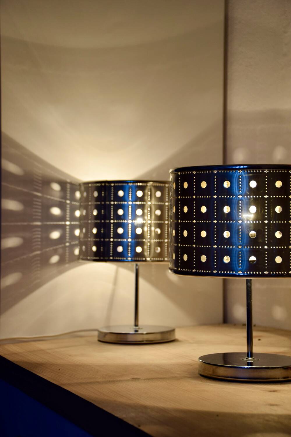 Pair of Space Age bedside lamps