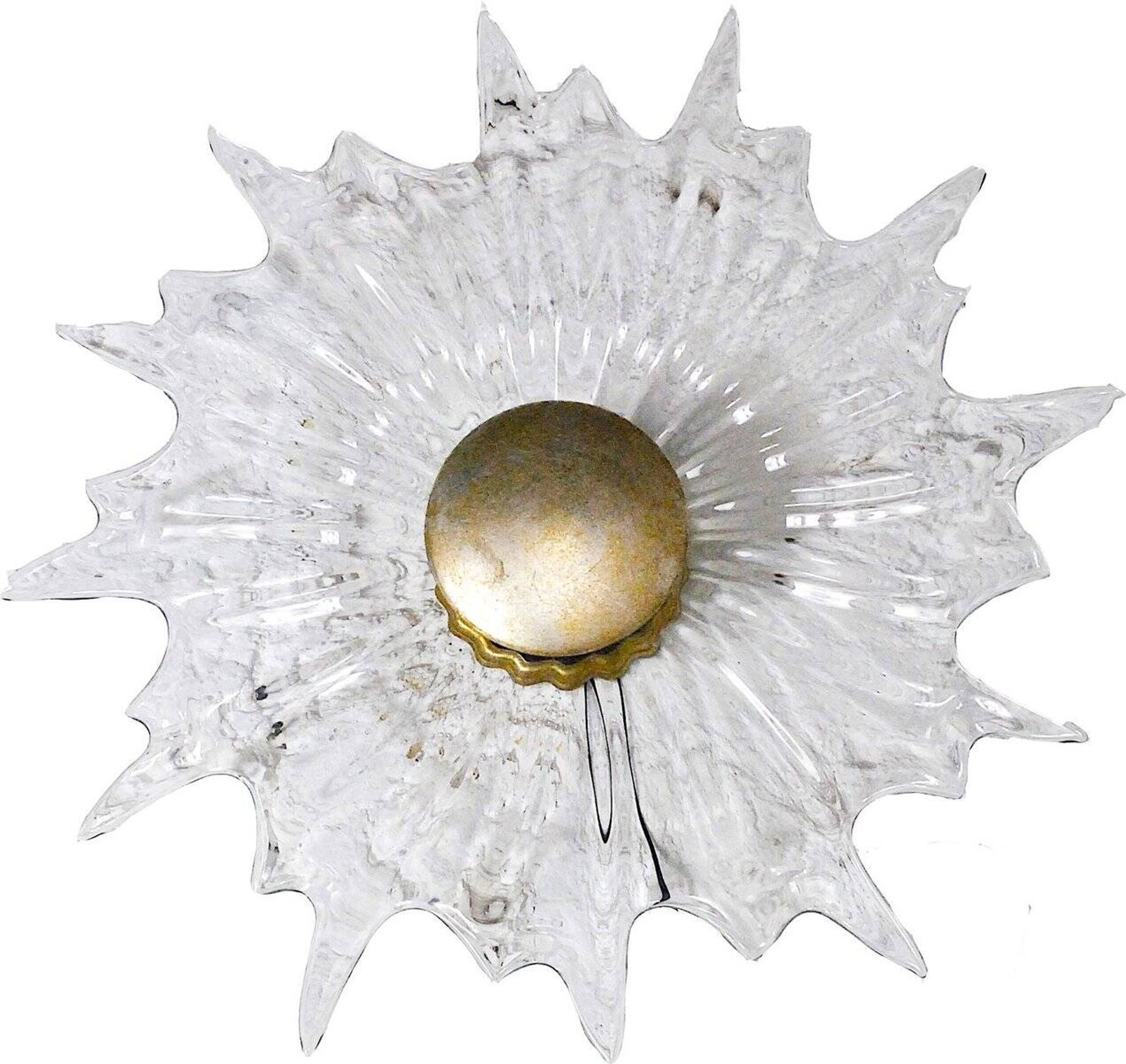 Glass wall light, 1960s
