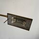 Brass reading floor lamp