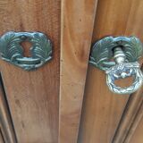 Cherry wood cabinet, 2 doors, 2 drawers