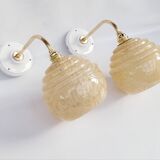 Clichy glass wall lights