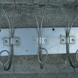 School or industrial wall-mounted door 7 double patères