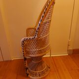 Emmanuel rattan armchair for children