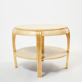 Side table parchment gilding 1930s
