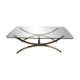1970 chrome design coffee table