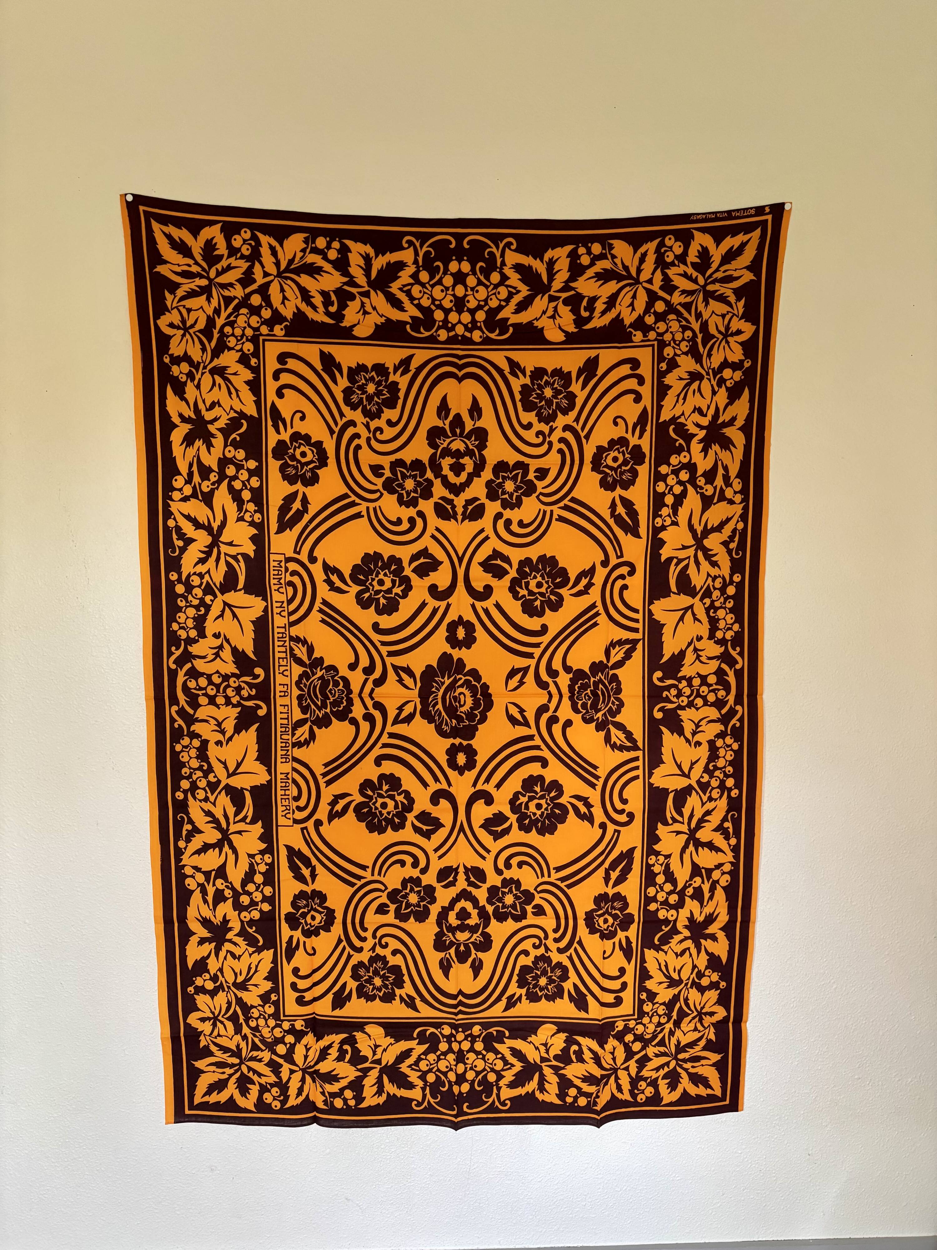 Nappe  tenture malgache vintage