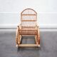 Rocking chair en rotin