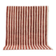 A handmade Moroccan striped terracotta rug, 150/250cm