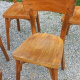 Set of 6 1950s bistro chairs