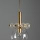 Mid-Century Brass Chandelier with Glass Globes, 1960s