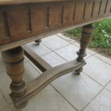 Table bois carrée avec 3 rallonges
