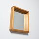 Solid pine mirror, Les Arcs, France, circa 1970