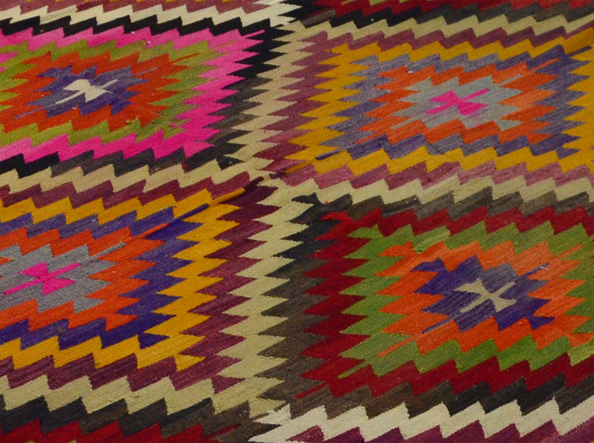 Anatolian handmade kilim rug 264 cm x 172 cm