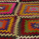 Anatolian handmade kilim rug 264 cm x 172 cm