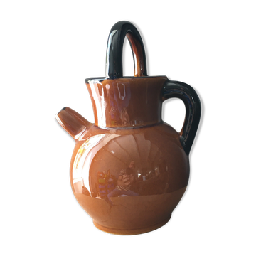 Cruche ambre vernissée