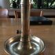 Brass candlestick with pusher