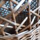 Wicker laundry basket