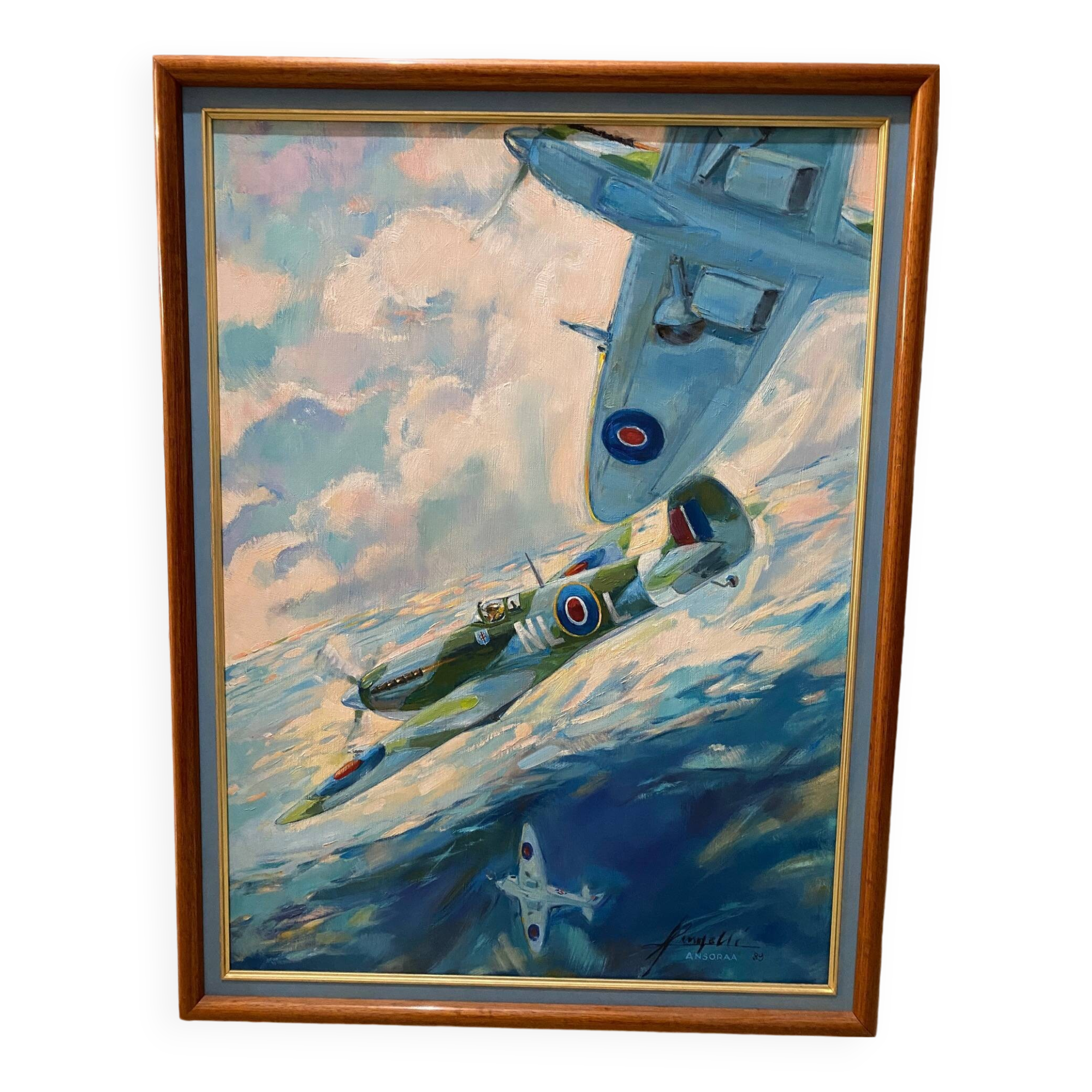 Spitfire aircraft painting by Lengelle