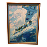 Tableau avions spitfire signe Lengelle