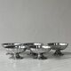 Set of 5 vintage silver-plated ice cream cups