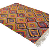 Anatolian handmade kilim rug 292 cm x 206 cm